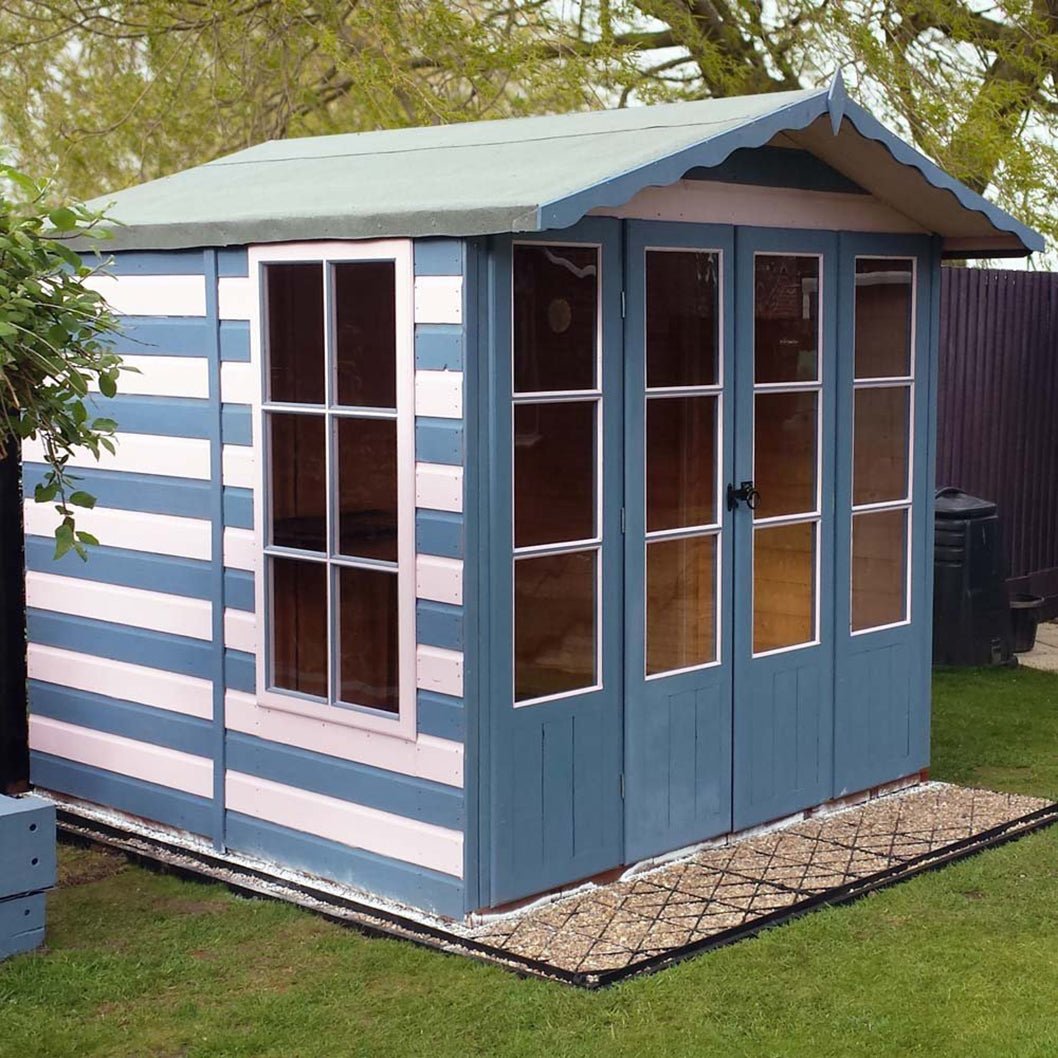 Shire Kensington 7x7ft Double Door T&G Wooden Summerhouse - JJ Building Materials