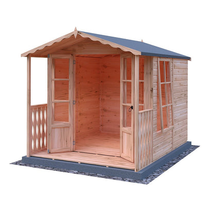 Shire Kensington 7x7ft Double Door T&G Wooden Summerhouse - JJ Building Materials