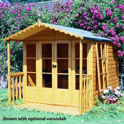 Shire Kensington 7x7ft Double Door T&G Wooden Summerhouse - JJ Building Materials
