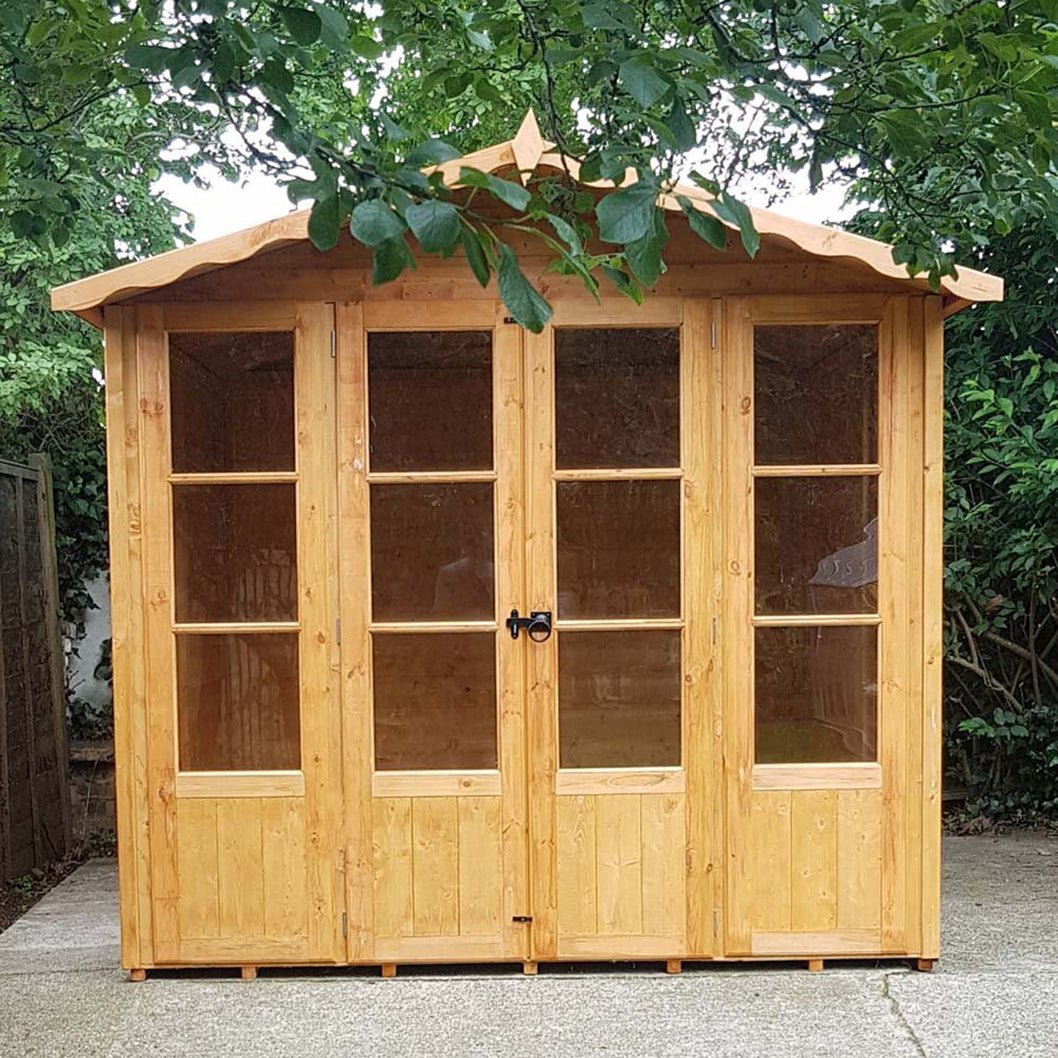 Shire Kensington 7x7ft Double Door T&G Wooden Summerhouse - JJ Building Materials