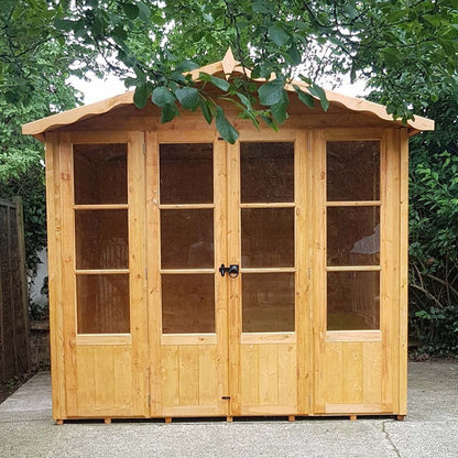 Shire Kensington 7x7ft Double Door T&G Wooden Summerhouse - JJ Building Materials