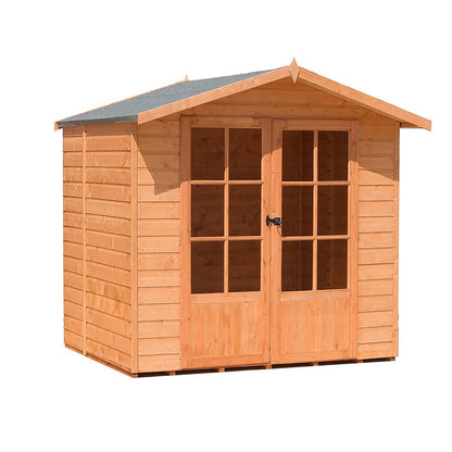 Shire Lumley 7x7ft Double Door Wooden Summerhouse - JJ Building Materials
