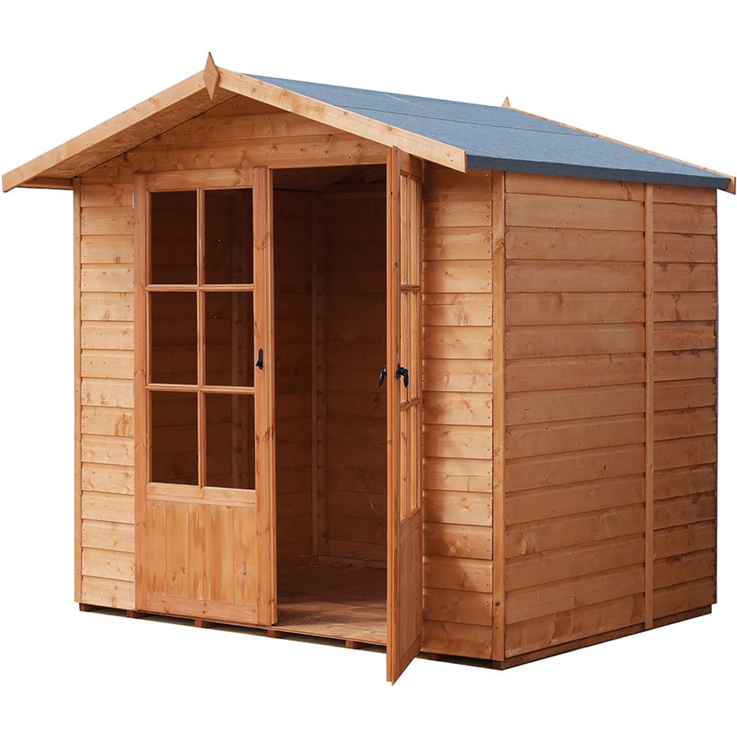 Shire Lumley 7x7ft Double Door Wooden Summerhouse - JJ Building Materials