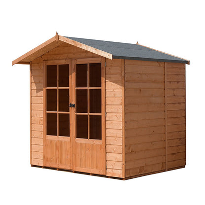 Shire Lumley 7x7ft Double Door Wooden Summerhouse - JJ Building Materials