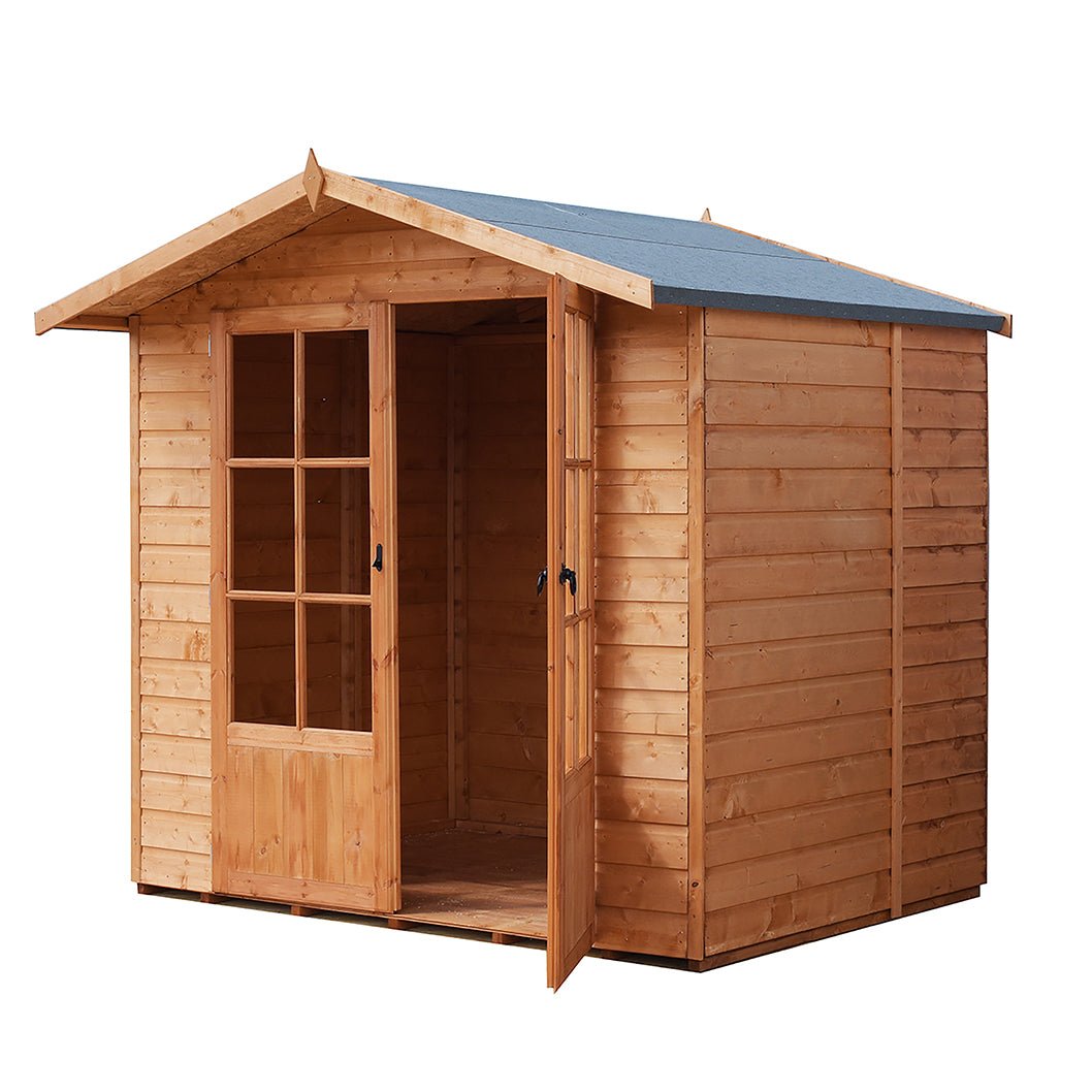 Shire Lumley 7x7ft Double Door Wooden Summerhouse - JJ Building Materials
