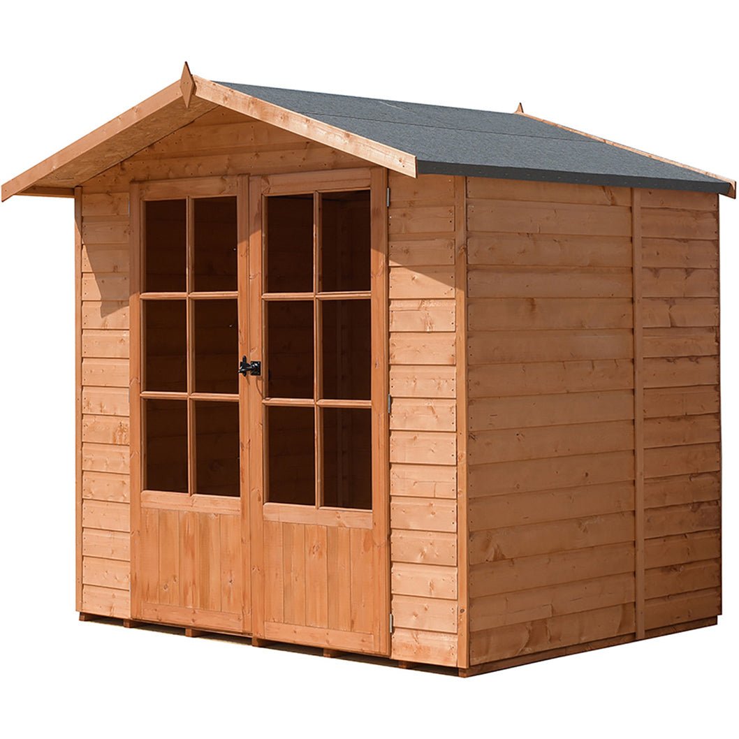 Shire Lumley 7x7ft Double Door Wooden Summerhouse - JJ Building Materials