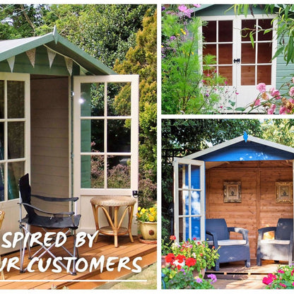 Shire Lumley 7x7ft Double Door Wooden Summerhouse - JJ Building Materials
