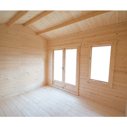 Shire Marlborough Log Cabin With 28mm Log Thickness - JJ Building Materials