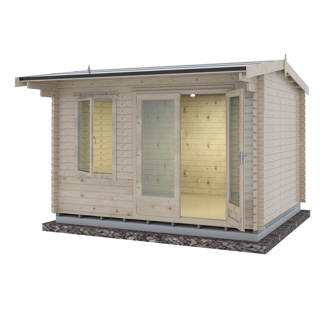 Shire Marlborough Log Cabin With 28mm Log Thickness - JJ Building Materials