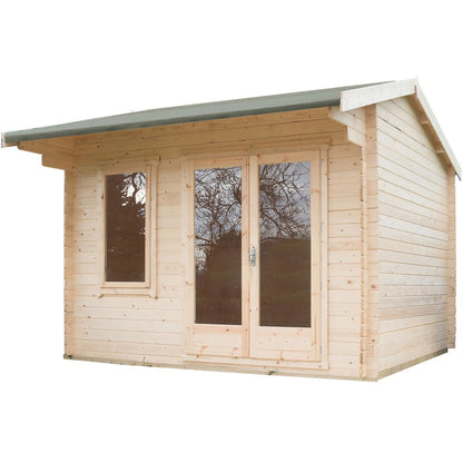 Shire Marlborough Log Cabin With 28mm Log Thickness - JJ Building Materials