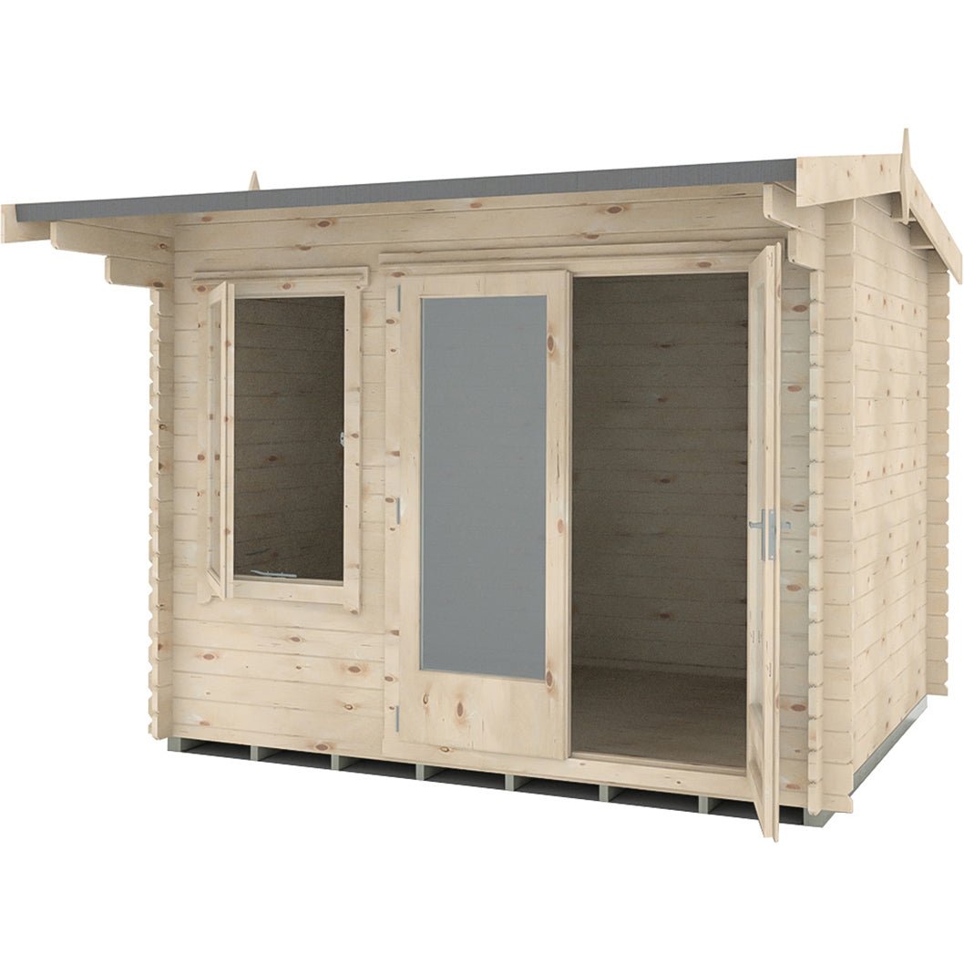 Shire Marlborough Log Cabin With 28mm Log Thickness - JJ Building Materials
