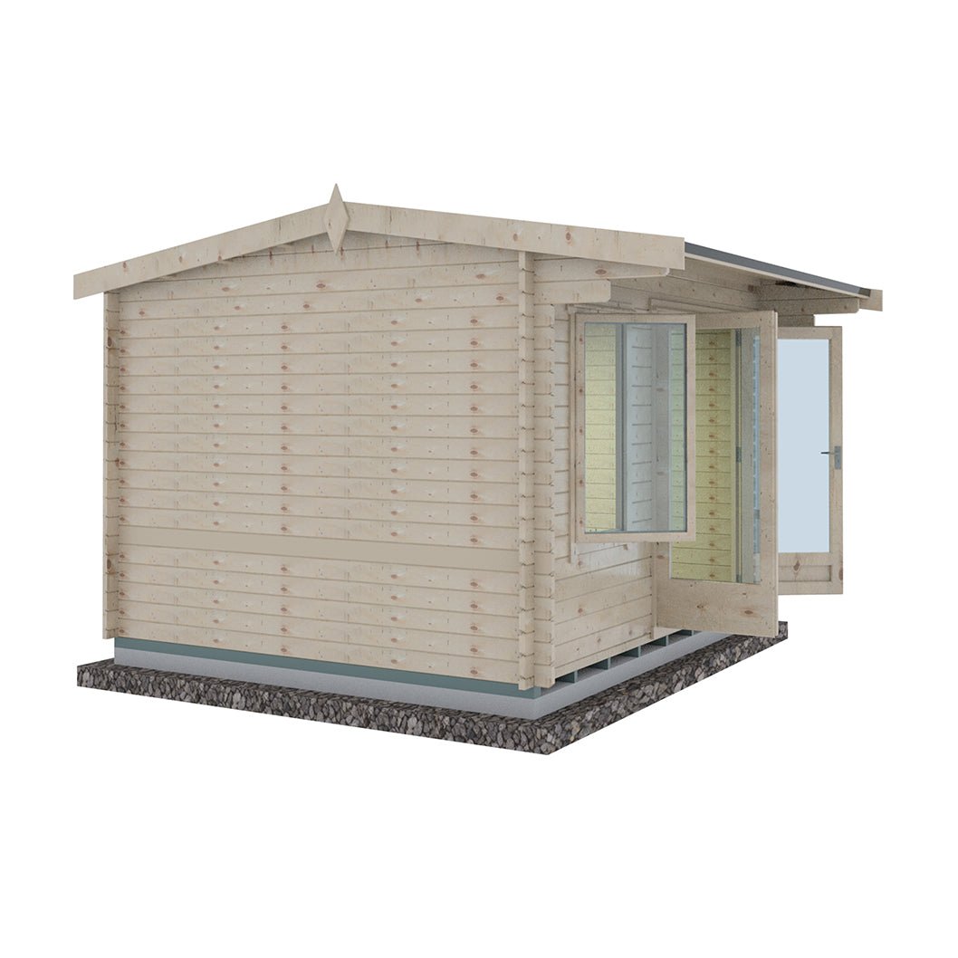 Shire Marlborough Log Cabin With 28mm Log Thickness - JJ Building Materials