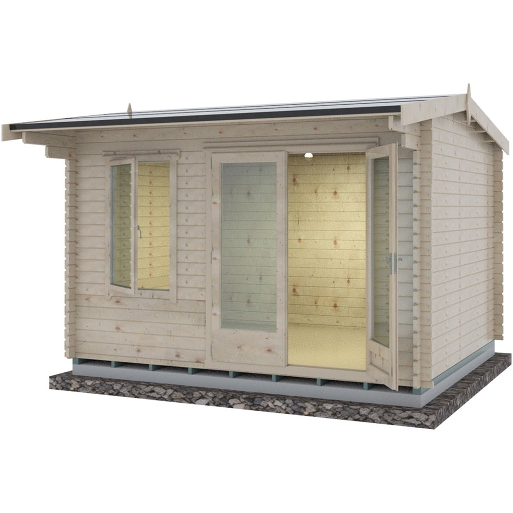 Shire Marlborough Log Cabin With 28mm Log Thickness - JJ Building Materials