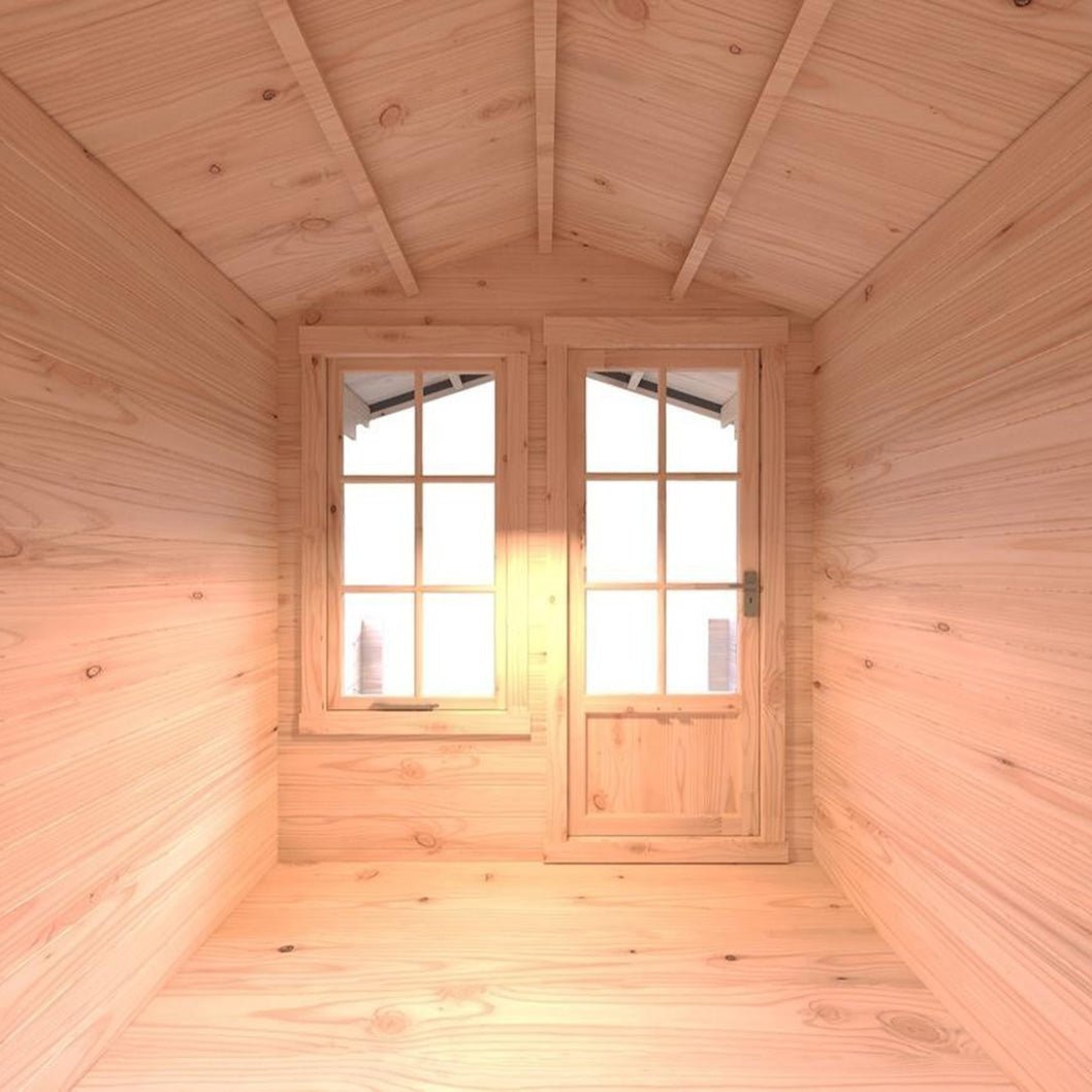 Shire Maulden Log Cabin With 19mm Log Thickness - JJ Building Materials