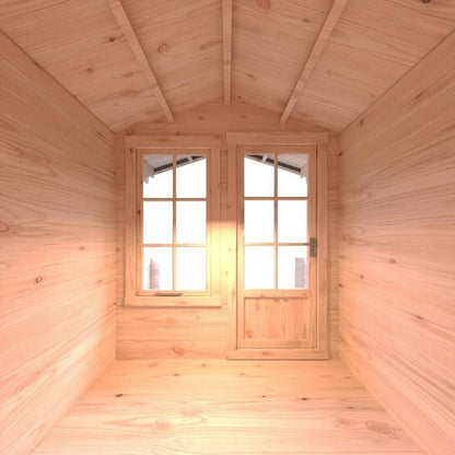 Shire Maulden Log Cabin With 19mm Log Thickness - JJ Building Materials