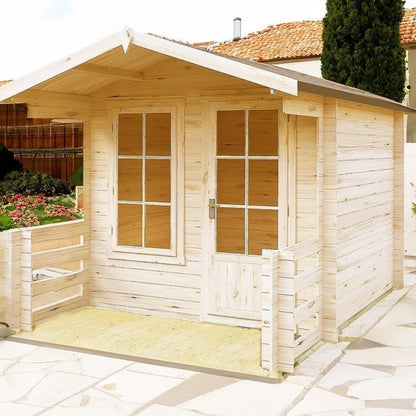Shire Maulden Log Cabin With 19mm Log Thickness - JJ Building Materials