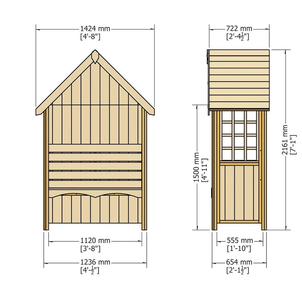 Shire Mimosa Arbour Pressure Treated - JJ Building Materials