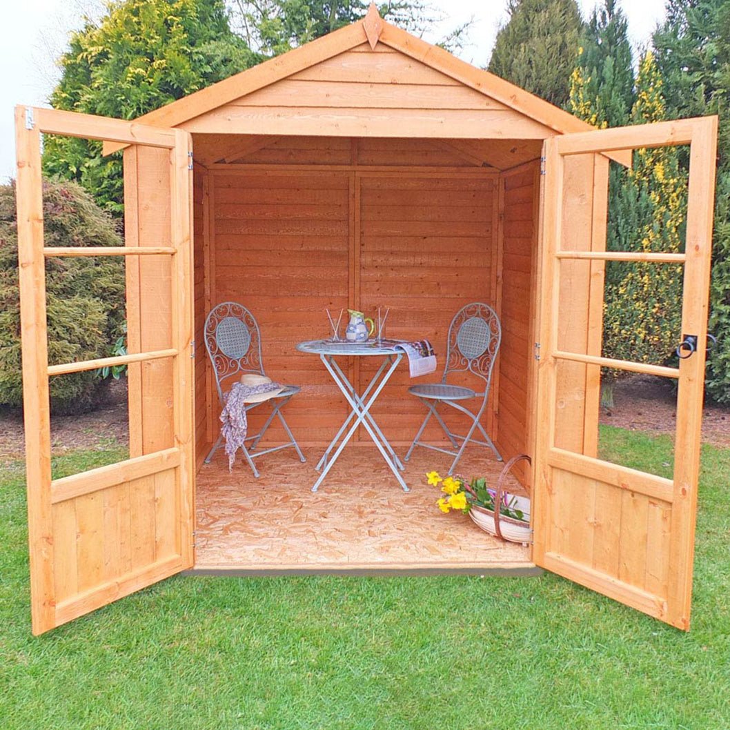 Shire Oatland 6x6ft Overlap Double Door Wooden Summerhouse - JJ Building Materials