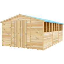 Shire Overlap 10x15ft Value Double Door Wooden Shed - JJ Building Materials
