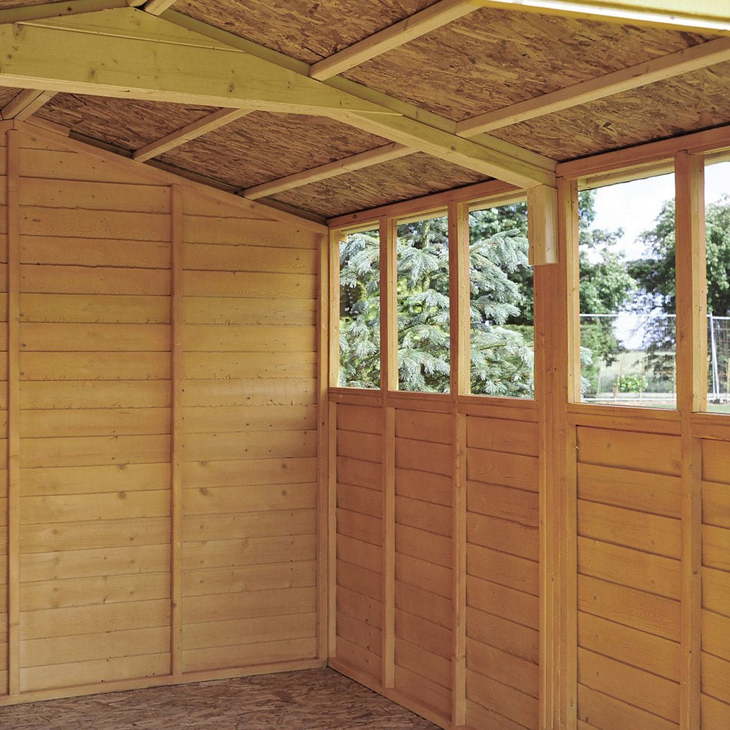 Shire Overlap 10x15ft Value Double Door Wooden Shed - JJ Building Materials