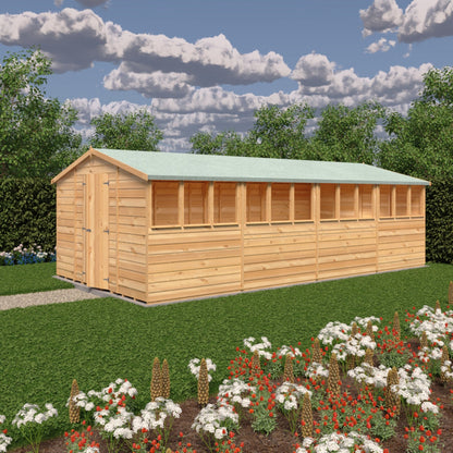 Shire Overlap 10x20ft Value Double Door Wooden Shed - JJ Building Materials
