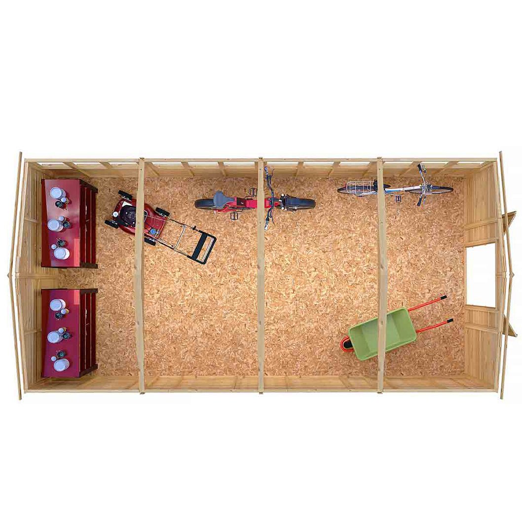 Shire Overlap 10x20ft Value Double Door Wooden Shed - JJ Building Materials