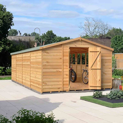 Shire Overlap 10x20ft Value Double Door Wooden Shed - JJ Building Materials