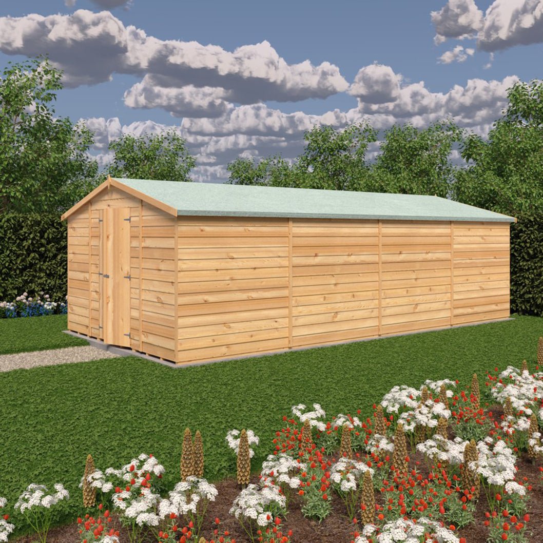 Shire Overlap 10x20ft Value Double Door Wooden Shed - JJ Building Materials