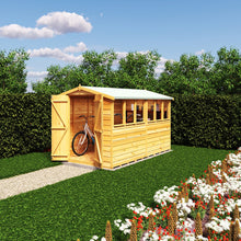 Shire Overlap 10x6ft Value Double Door Apex Wooden Shed - JJ Building Materials