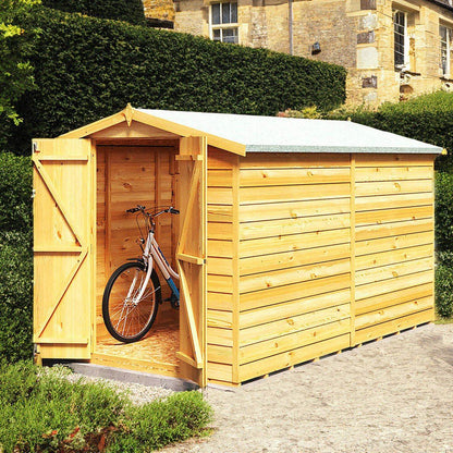Shire Overlap 10x6ft Value Double Door Apex Wooden Shed - JJ Building Materials