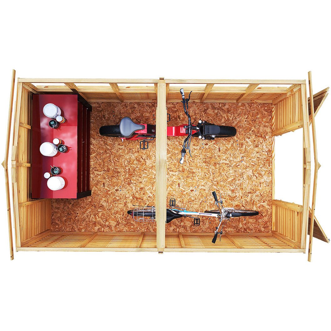Shire Overlap 10x6ft Value Double Door Apex Wooden Shed - JJ Building Materials
