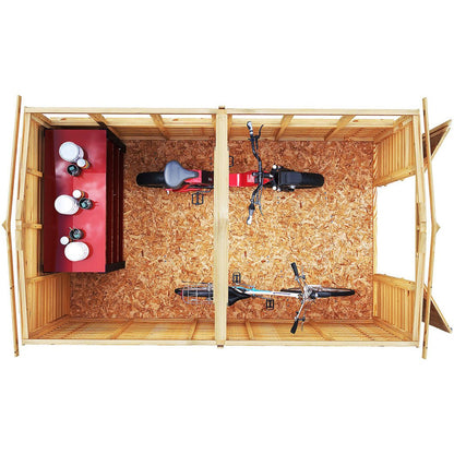 Shire Overlap 10x6ft Value Double Door Apex Wooden Shed - JJ Building Materials