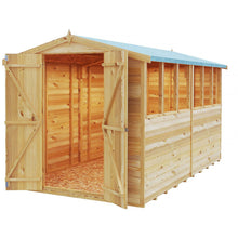 Shire Overlap 10x6ft Value Double Door Apex Wooden Shed - JJ Building Materials