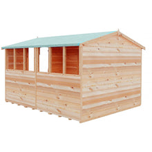 Shire Overlap 10x8ft Value Double Door Wooden Shed - JJ Building Materials