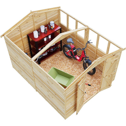 Shire Overlap 10x8ft Value Double Door Wooden Shed - JJ Building Materials