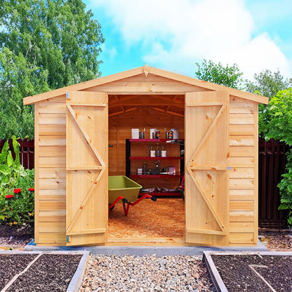Shire Overlap 10x8ft Value Double Door Wooden Shed - JJ Building Materials