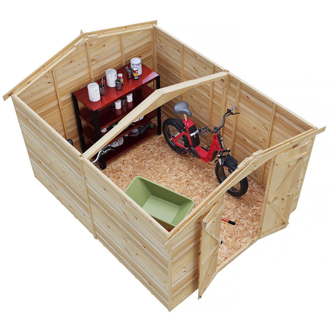 Shire Overlap 10x8ft Value Double Door Wooden Shed - JJ Building Materials