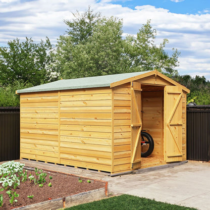 Shire Overlap 10x8ft Value Double Door Wooden Shed - JJ Building Materials
