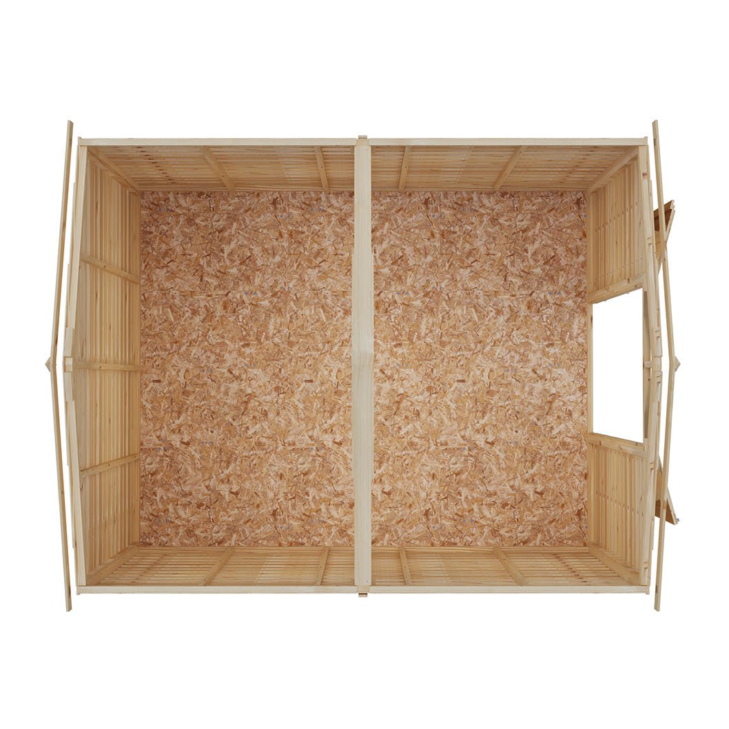 Shire Overlap 10x8ft Value Double Door Wooden Shed - JJ Building Materials