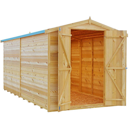 Shire Overlap 12x6ft Value Double Door Wooden Shed - JJ Building Materials