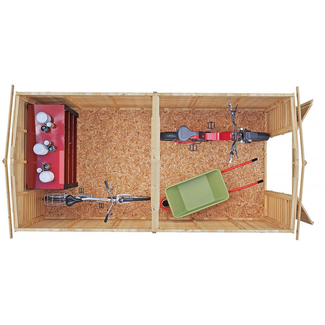 Shire Overlap 12x6ft Value Double Door Wooden Shed - JJ Building Materials