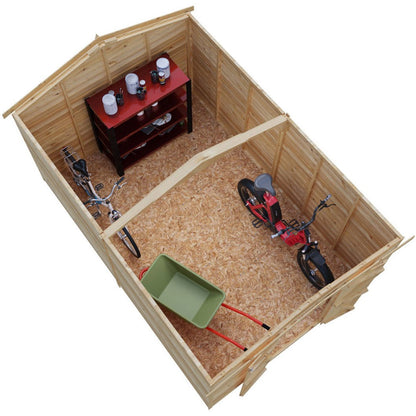 Shire Overlap 12x8ft Value Double Door Wooden Shed - JJ Building Materials