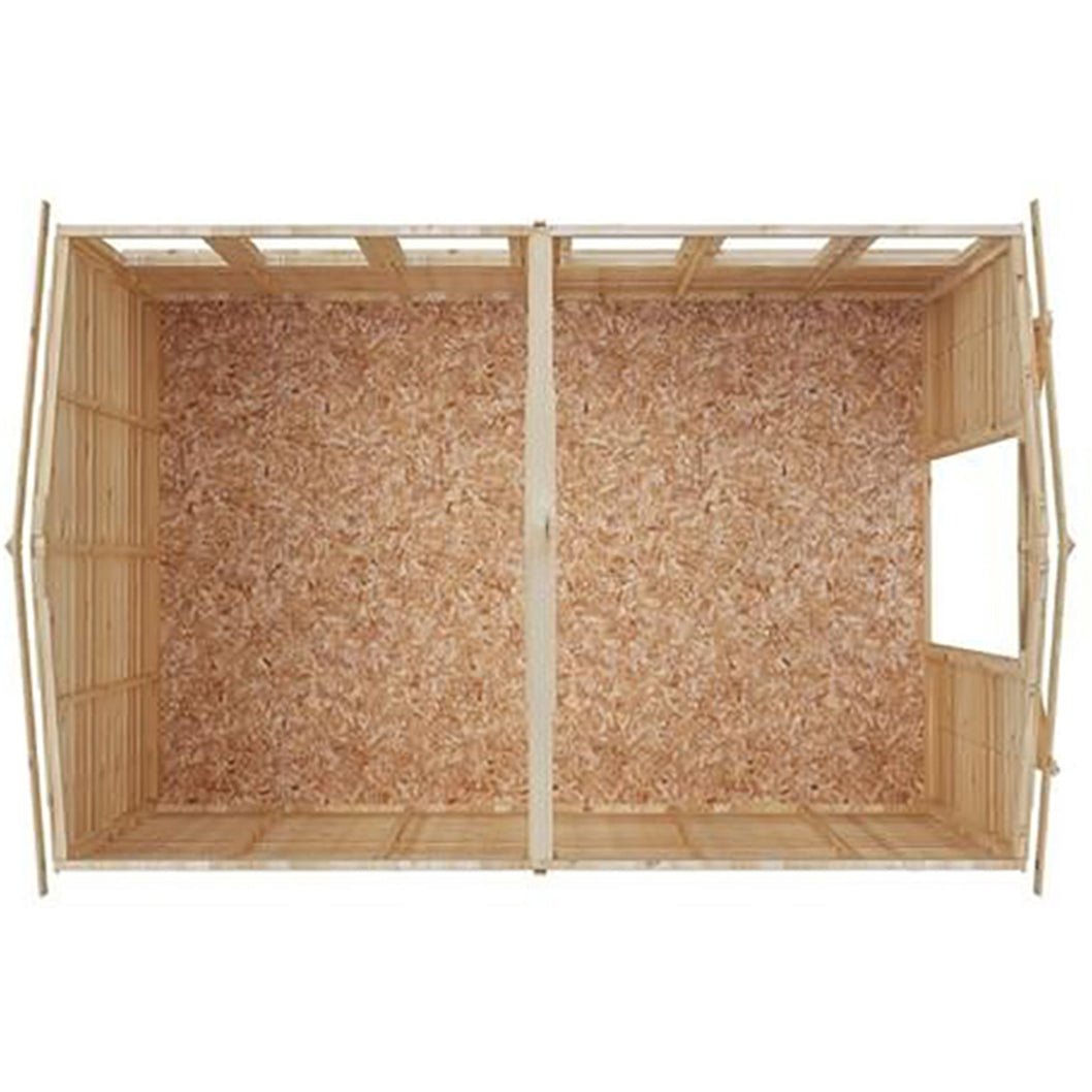 Shire Overlap 12x8ft Value Double Door Wooden Shed - JJ Building Materials