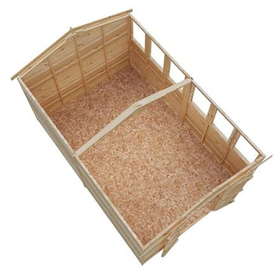Shire Overlap 12x8ft Value Double Door Wooden Shed - JJ Building Materials