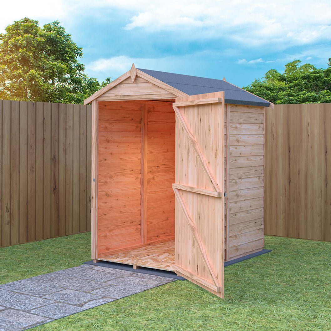 Shire Overlap 3x5ft Single Door Value Wooden Shed - JJ Building Materials