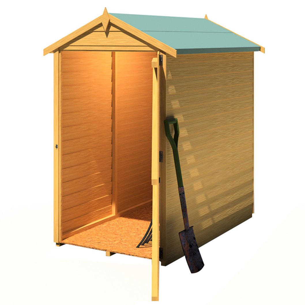 Shire Overlap 3x5ft Single Door Value Wooden Shed - JJ Building Materials