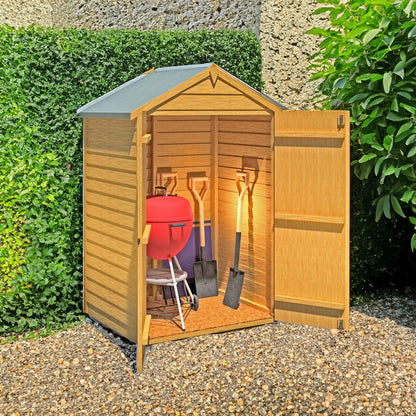 Shire Overlap 4x3ft Double Door Wooden Shed - JJ Building Materials