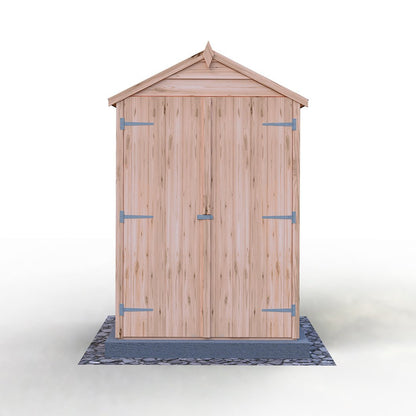 Shire Overlap 4x3ft Double Door Wooden Shed - JJ Building Materials