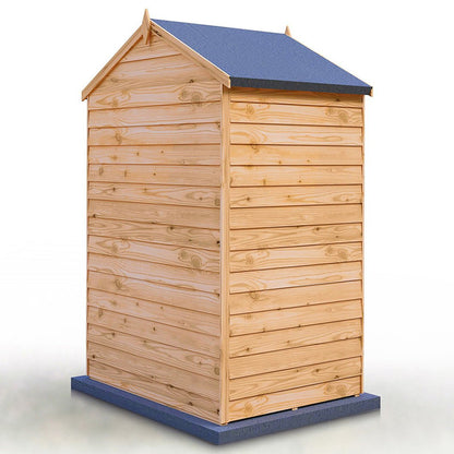 Shire Overlap 4x3ft Double Door Wooden Shed - JJ Building Materials