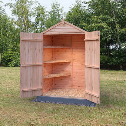Shire Overlap 4x3ft Double Door Wooden Shed - JJ Building Materials